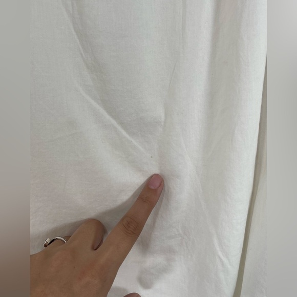 Per Una White Floral Embroidered Short Sleeve V-Neck Blouse Women’s 18 - Picture 5 of 12